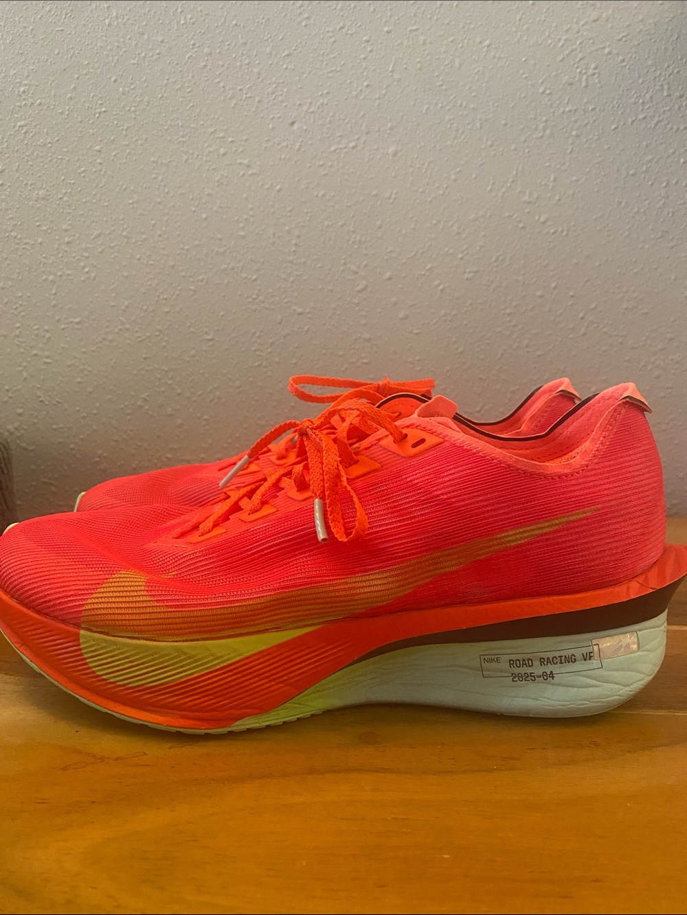 Nike Women Road Racing Neon Pink with Orange Accents Vaperflys